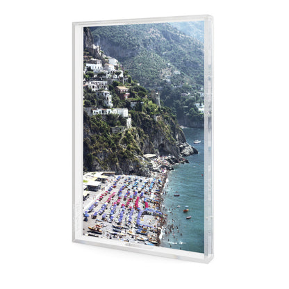 Beach In Positano Tray By Slim Aarons