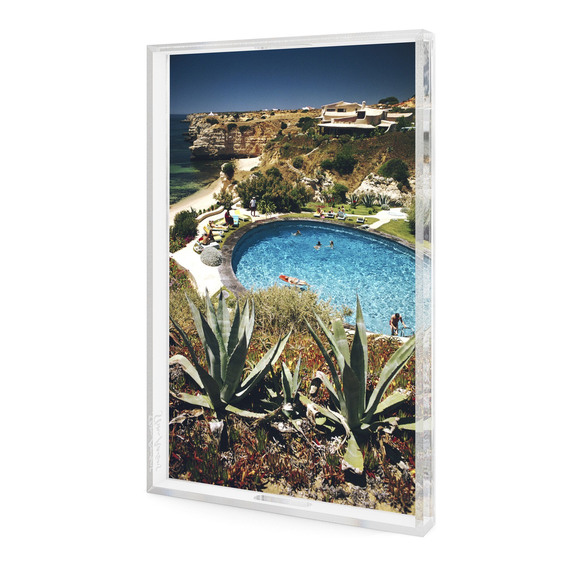 Algarve Hotel Pool Tray By Slim Aarons