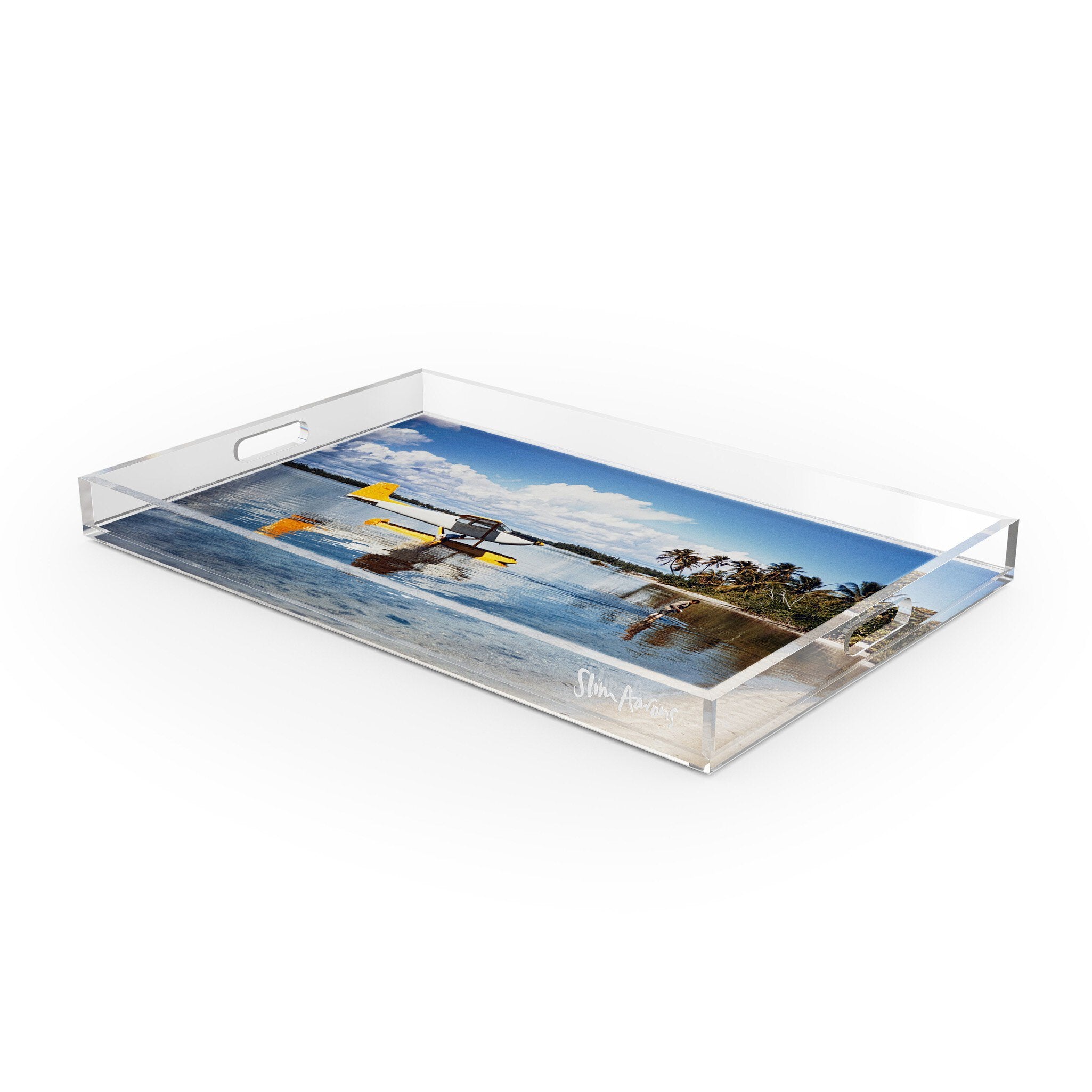 Arriving In Style Tray By Slim Aarons