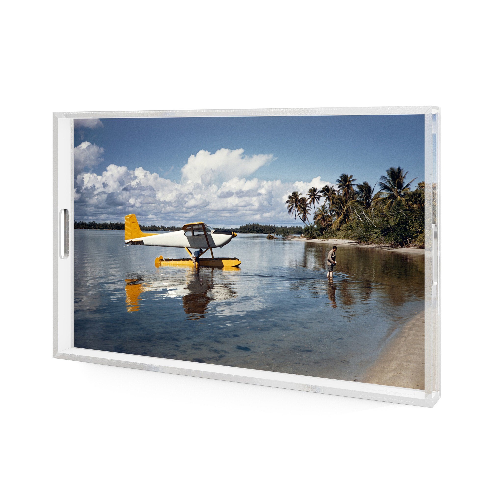 Arriving In Style Tray By Slim Aarons