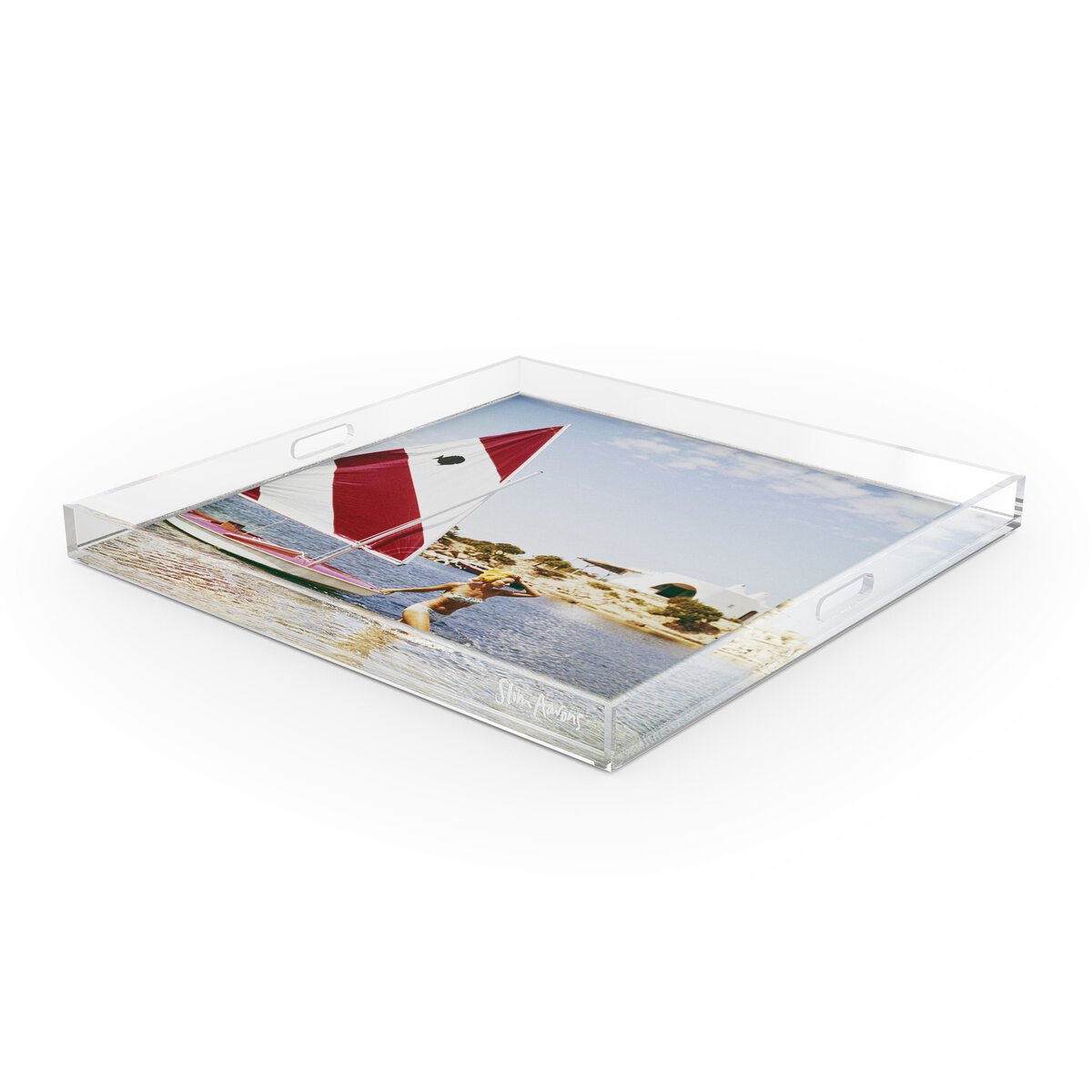 Bettina Graziani Tray By Slim Aarons