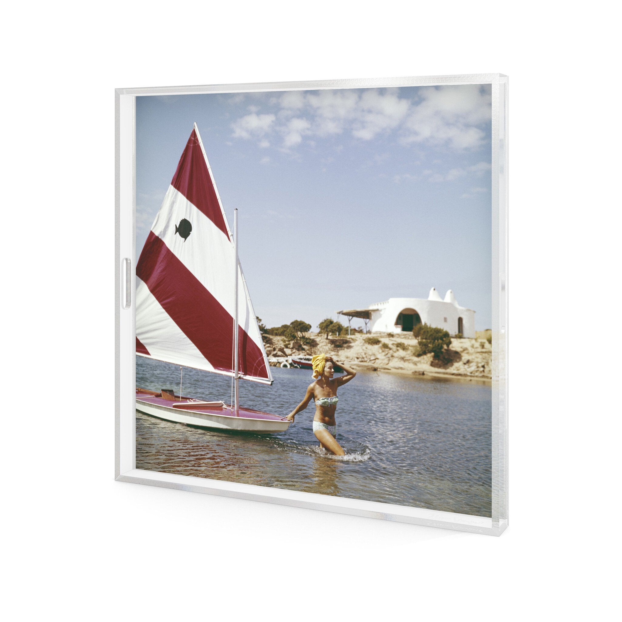 Bettina Graziani Tray By Slim Aarons