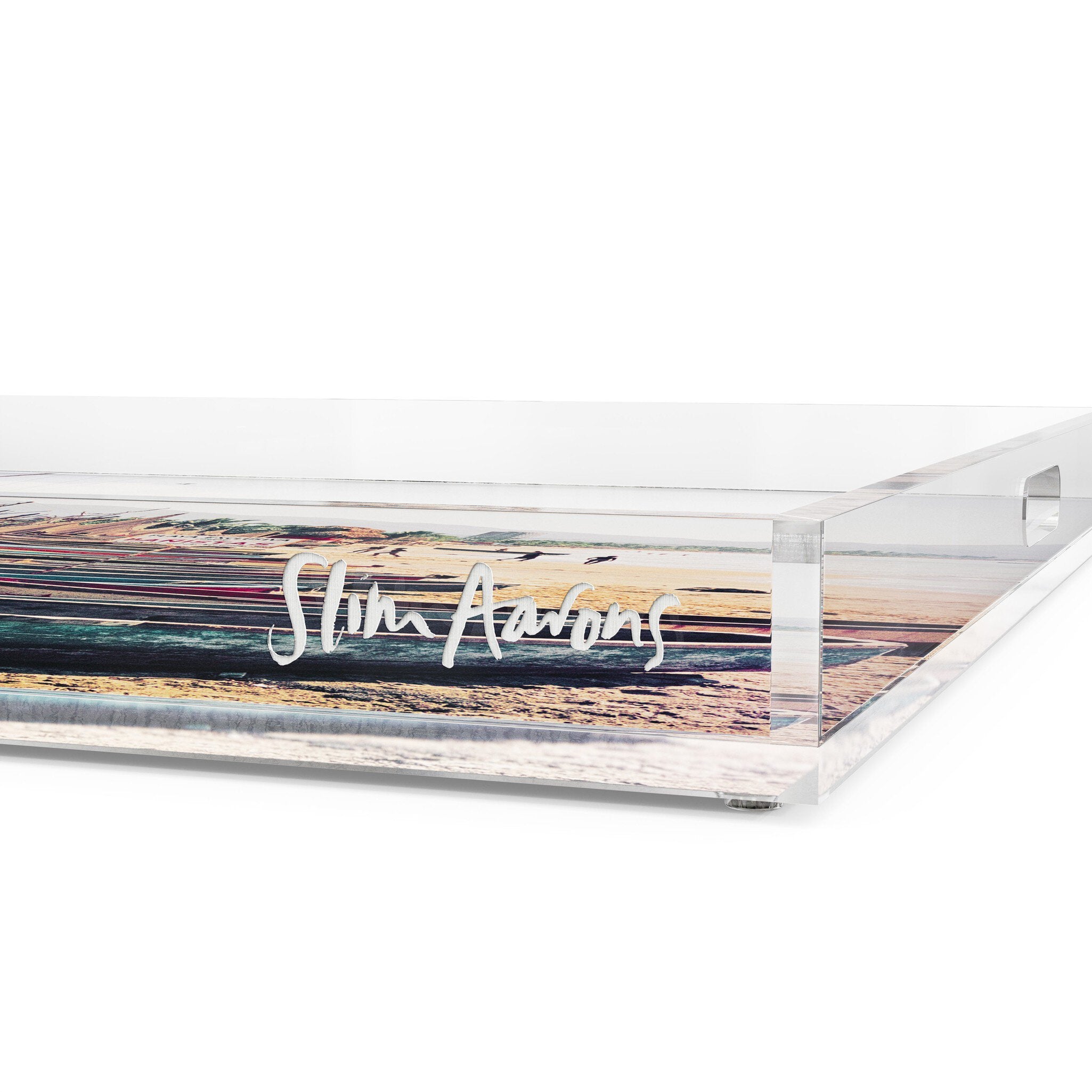 Fishing Boats Tray By Slim Aarons