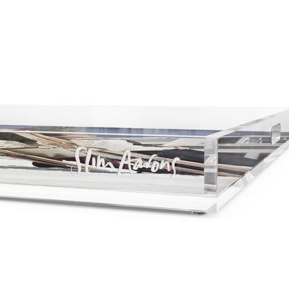 New England Skiing Tray By Slim Aarons