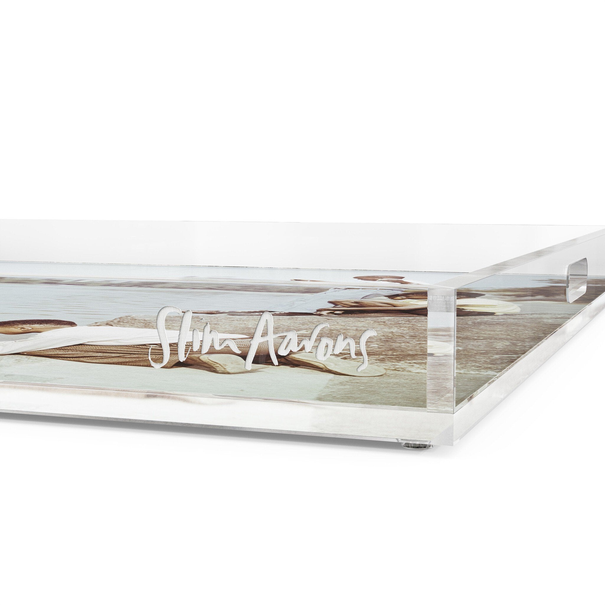 Model Boat Sailing Tray By Slim Aarons