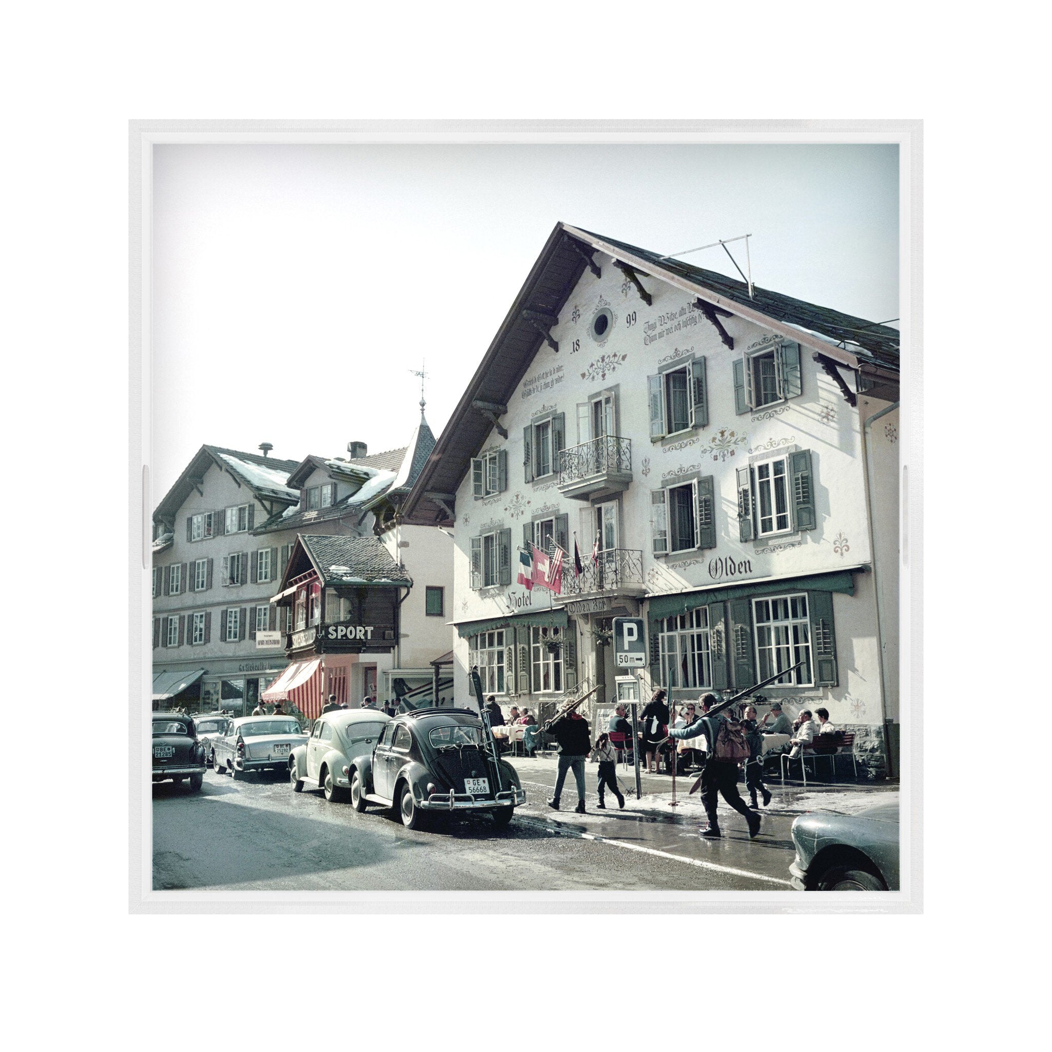 Hotel Olden Tray By Slim Aarons
