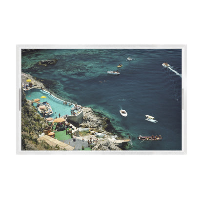 Hotel Taormina Tray By Slim Aarons