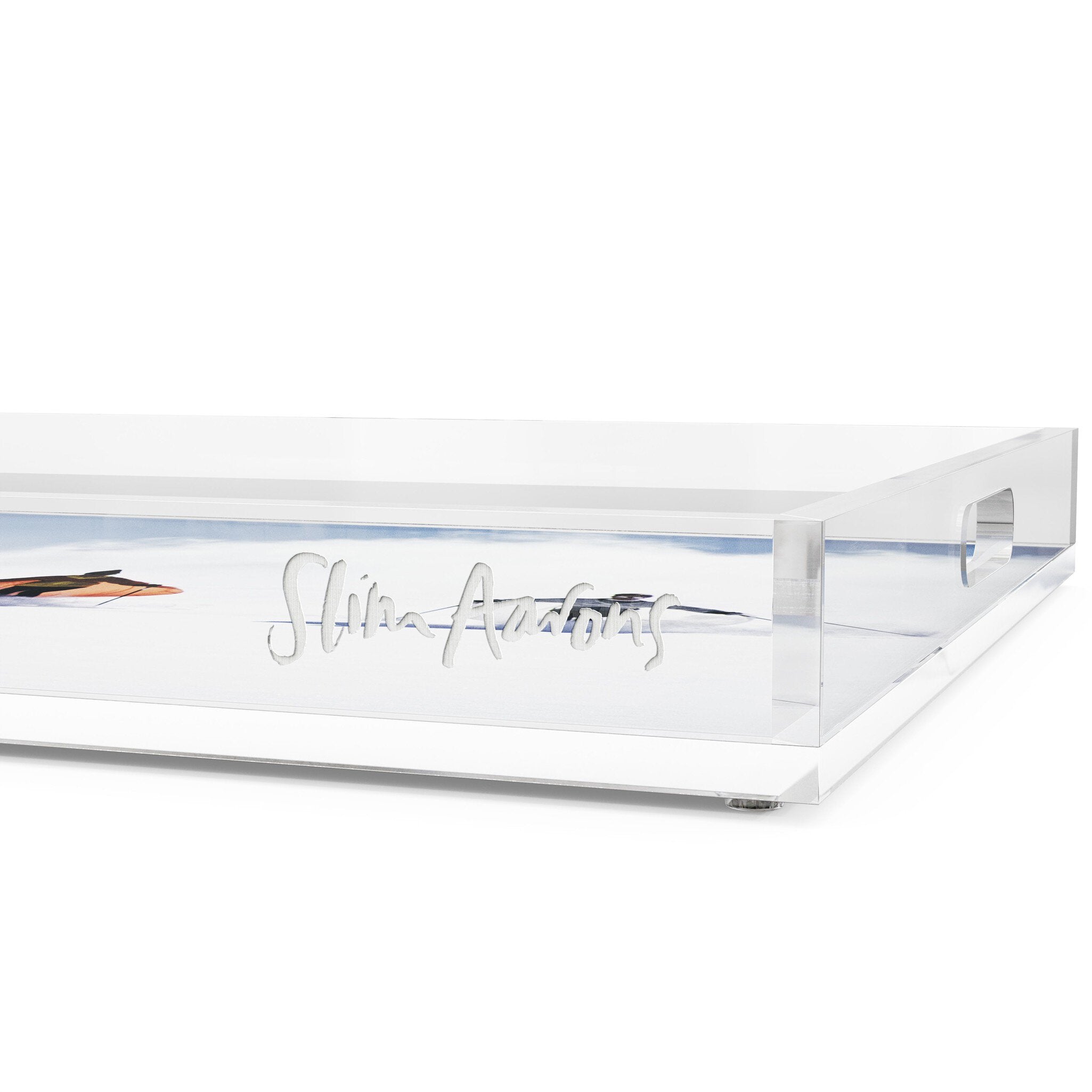 Caped Skiers Tray By Slim Aarons