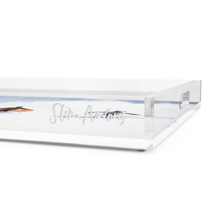 Caped Skiers Tray By Slim Aarons