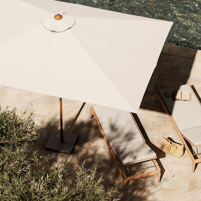 Baska Outdoor Rectangular Umbrella by Four Hands