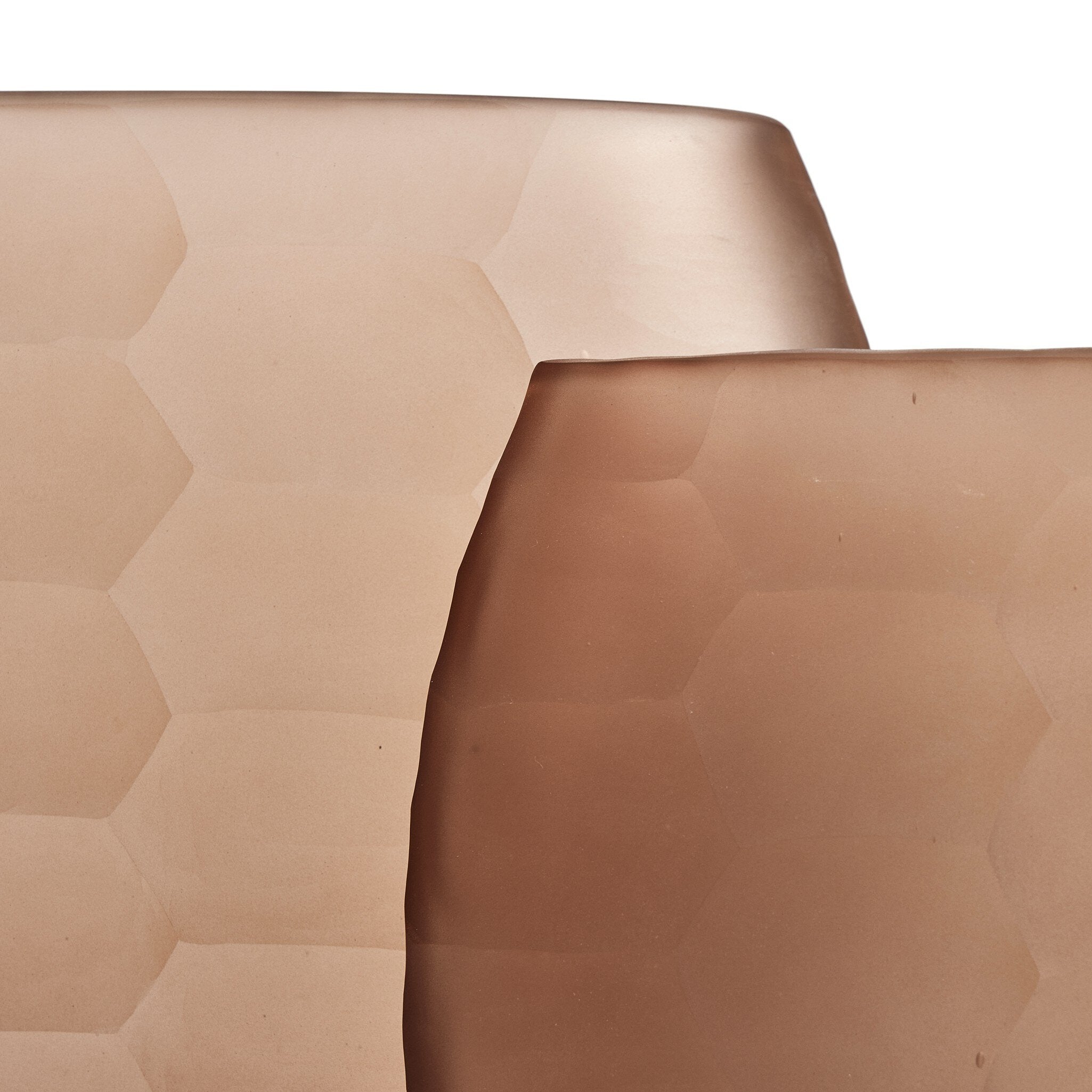 Textured Glass Oval Vases