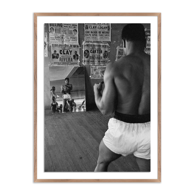 Cassius Clay Watching Himself In A Mirror by Four Hands