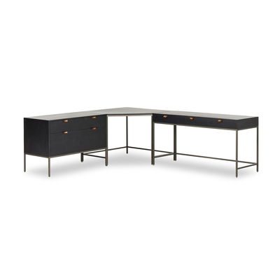 Trey Wide Filing Cabinet Desk System by Four Hands