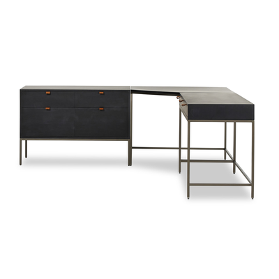 Trey Wide Filing Cabinet Desk System by Four Hands