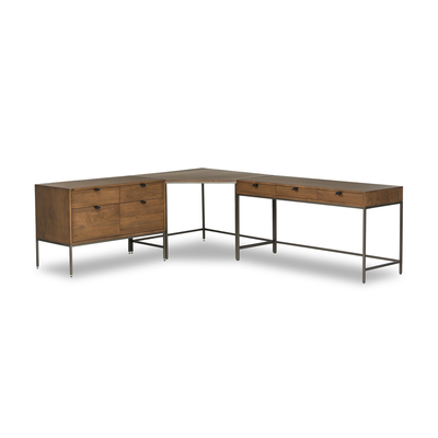 Trey Wide Filing Cabinet Desk System by Four Hands