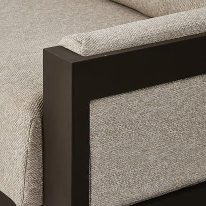Chapman Outdoor Metal Sofa-106"