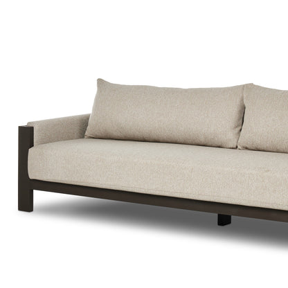 Chapman Outdoor Metal Sofa-106"