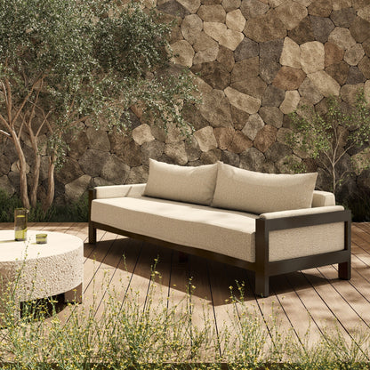 Chapman Outdoor Metal Sofa-106"