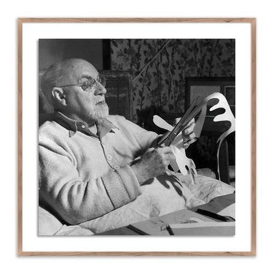 Henri Matisse Working On Paper Cut-Out by Four Hands