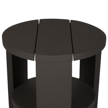 Roca Outdoor Round Metal End Table
