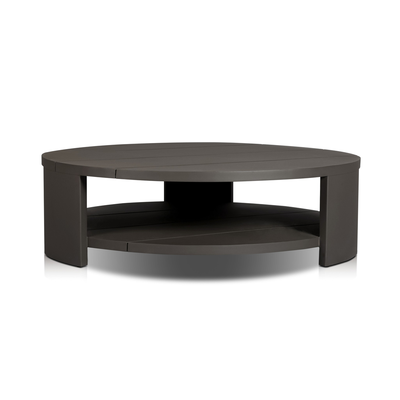 Roca Outdoor Round Metal Coffee Table