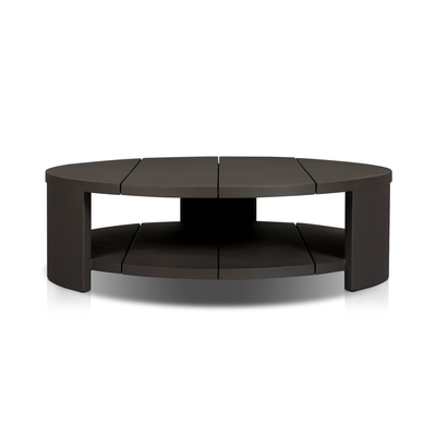 Roca Outdoor Round Metal Coffee Table
