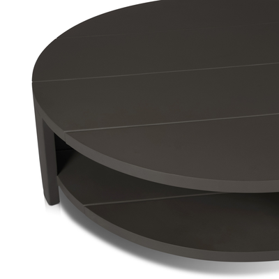 Roca Outdoor Round Metal Coffee Table