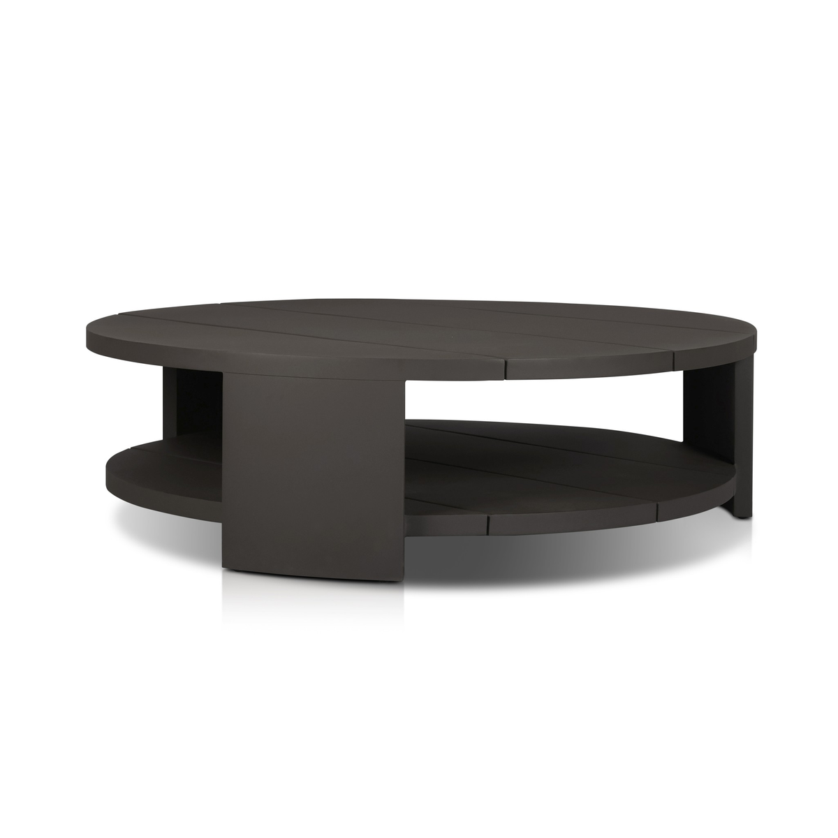 Roca Outdoor Round Metal Coffee Table