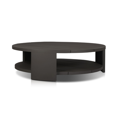 Roca Outdoor Round Metal Coffee Table