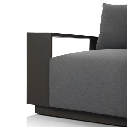 Branford Outdoor Metal Sofa-106"