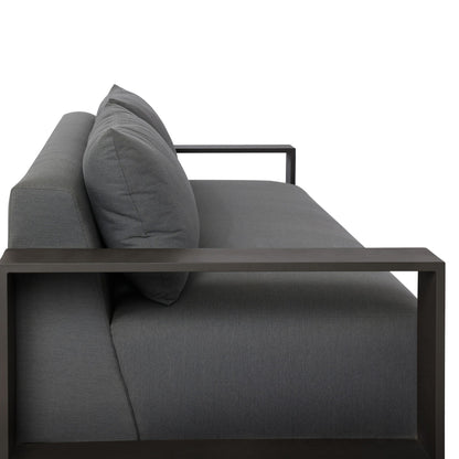 Branford Outdoor Metal Sofa-106"