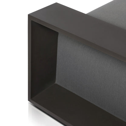 Branford Outdoor Metal Sofa-106"
