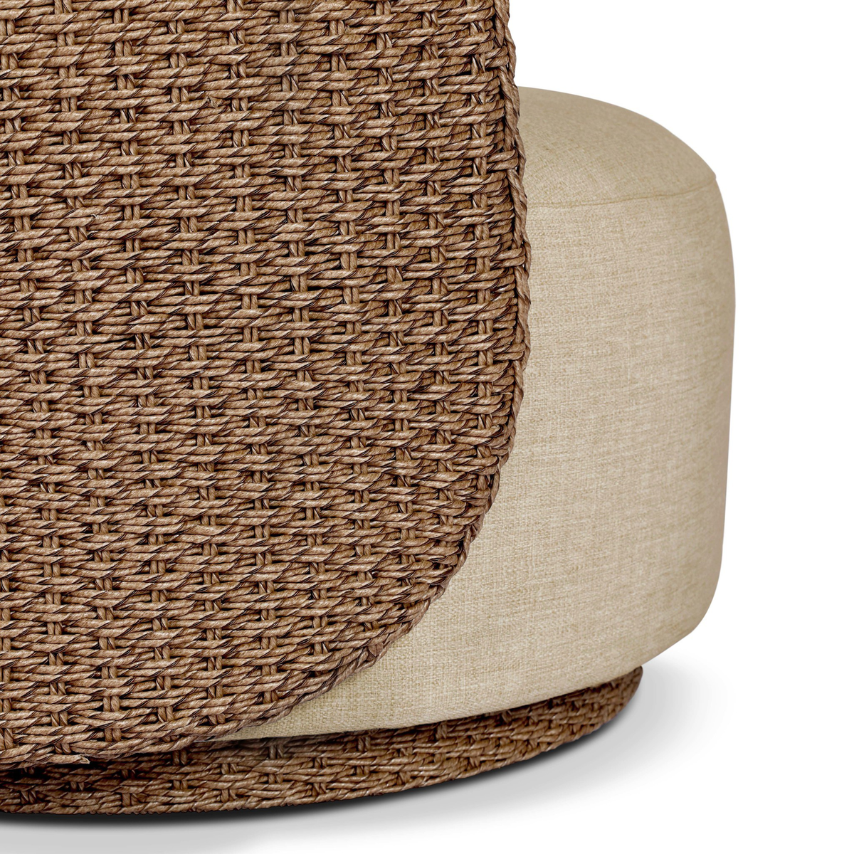Quaid Outdoor Woven Swivel Chair