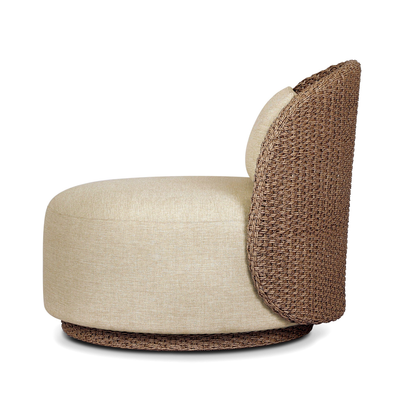 Quaid Outdoor Woven Swivel Chair