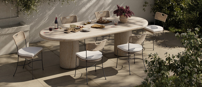 Poole Outdoor Dining Table-102"