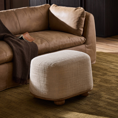 Bilbury Oval Ottoman by Four Hands