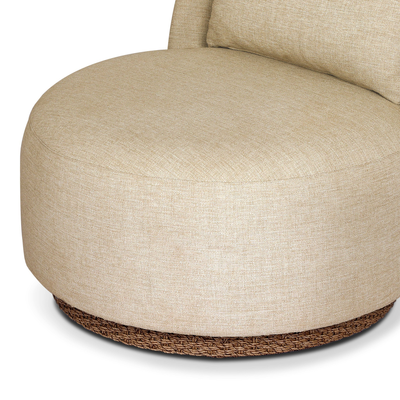 Quaid Outdoor Upholstered Swivel Chair