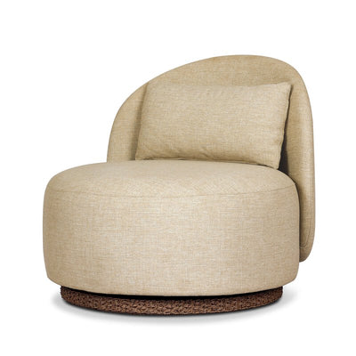 Quaid Outdoor Upholstered Swivel Chair