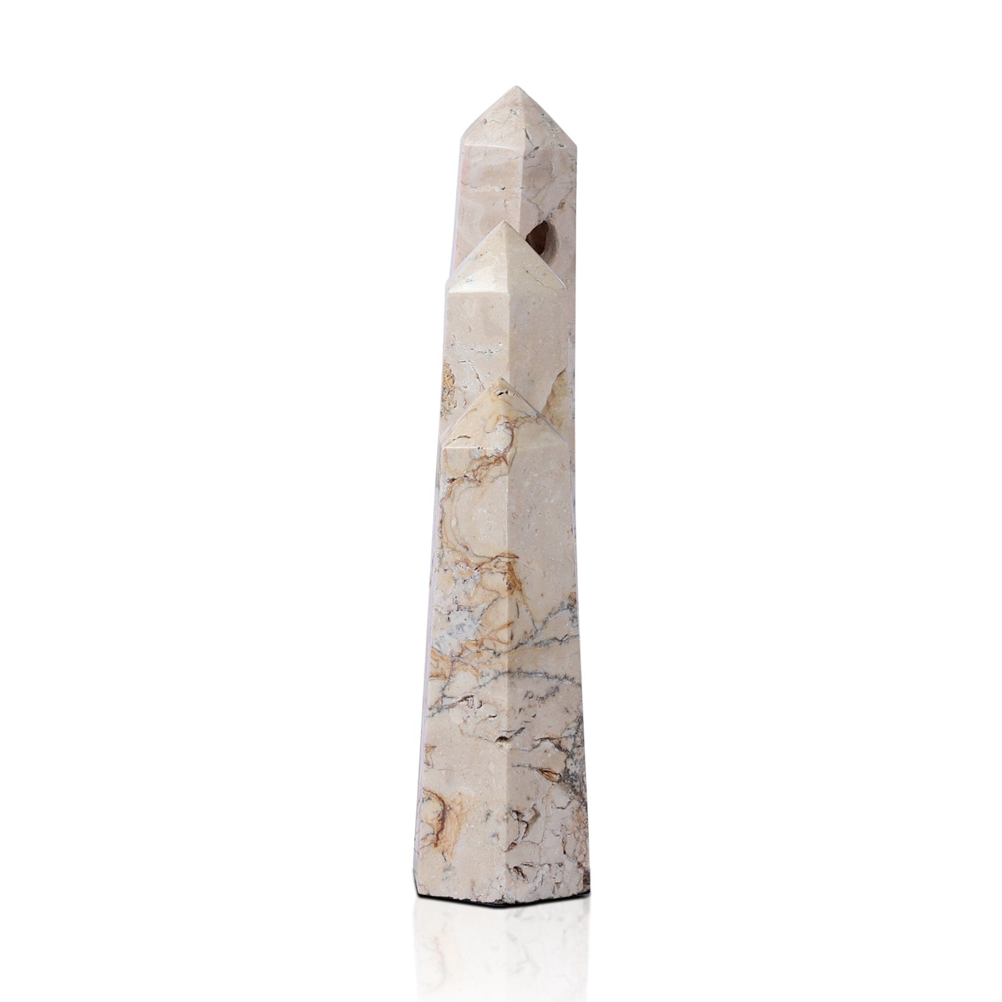 Travertine Obelisk Set