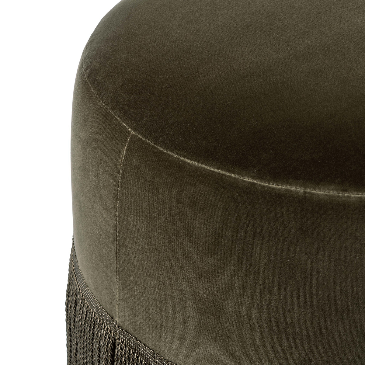 Sinclair Fringe Ottoman by Four Hands