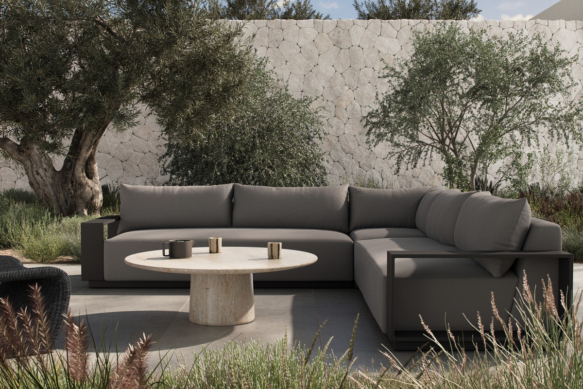 Branford Outdoor Metal 3 Pc Sectional