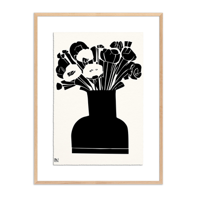 Woodblock Floral Ii By Roseanne Kenny by Four Hands
