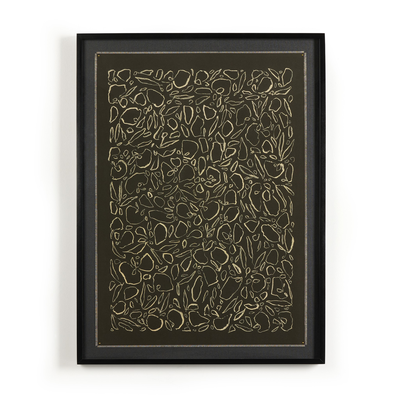 Cream On Black Glimmer By Laurel-Dawn Latshaw by Four Hands