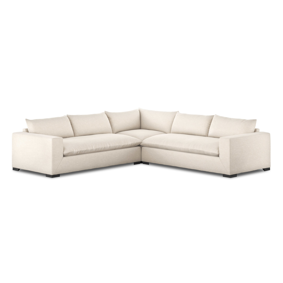 Grant 3 Piece Sectional With Arms
