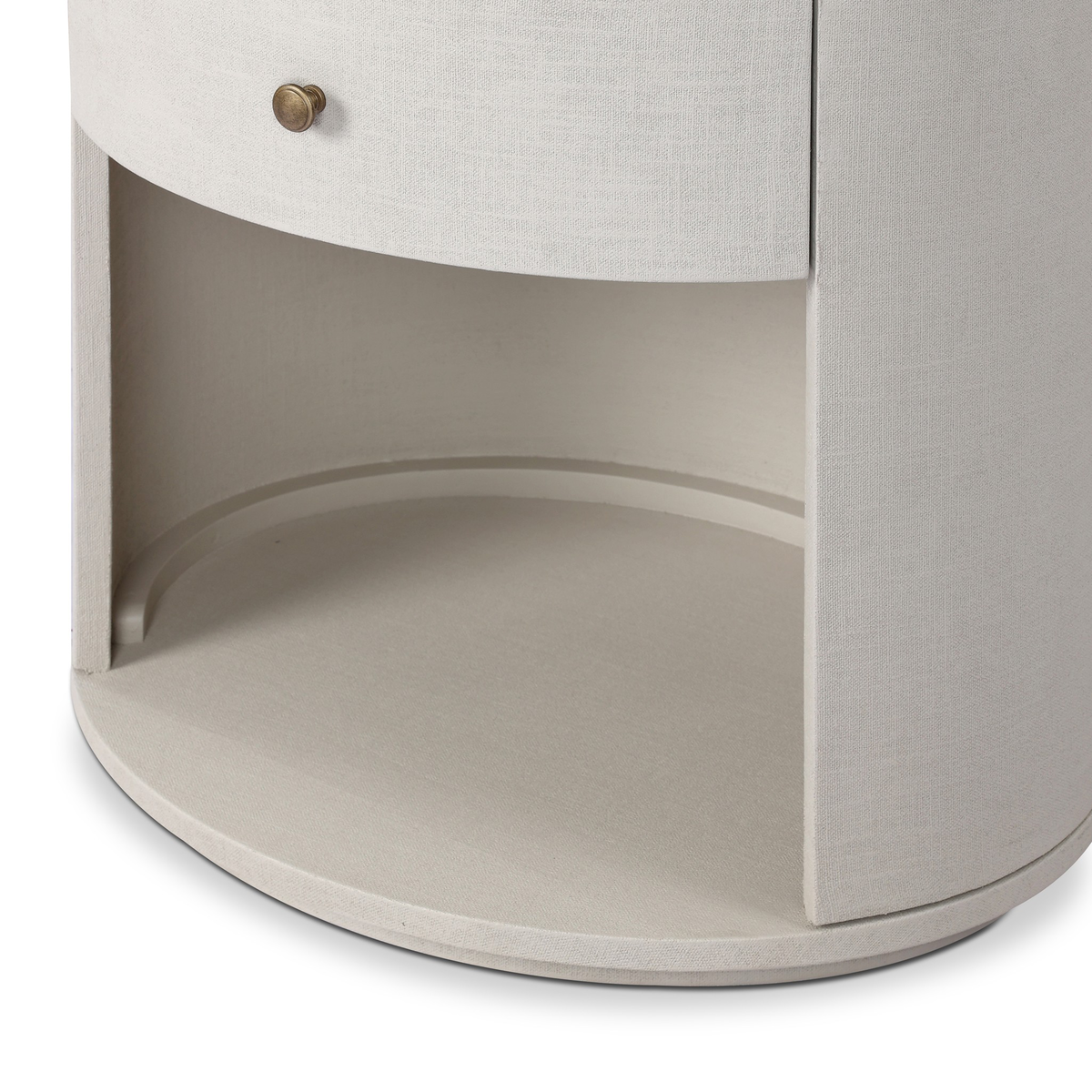 Amelia Oval One Drawer Nightstand by Four Hands