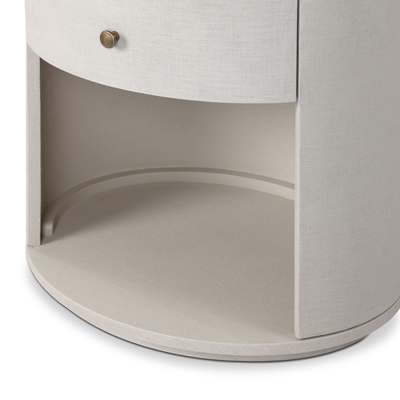 Amelia Oval One Drawer Nightstand by Four Hands
