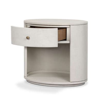 Amelia Oval One Drawer Nightstand by Four Hands