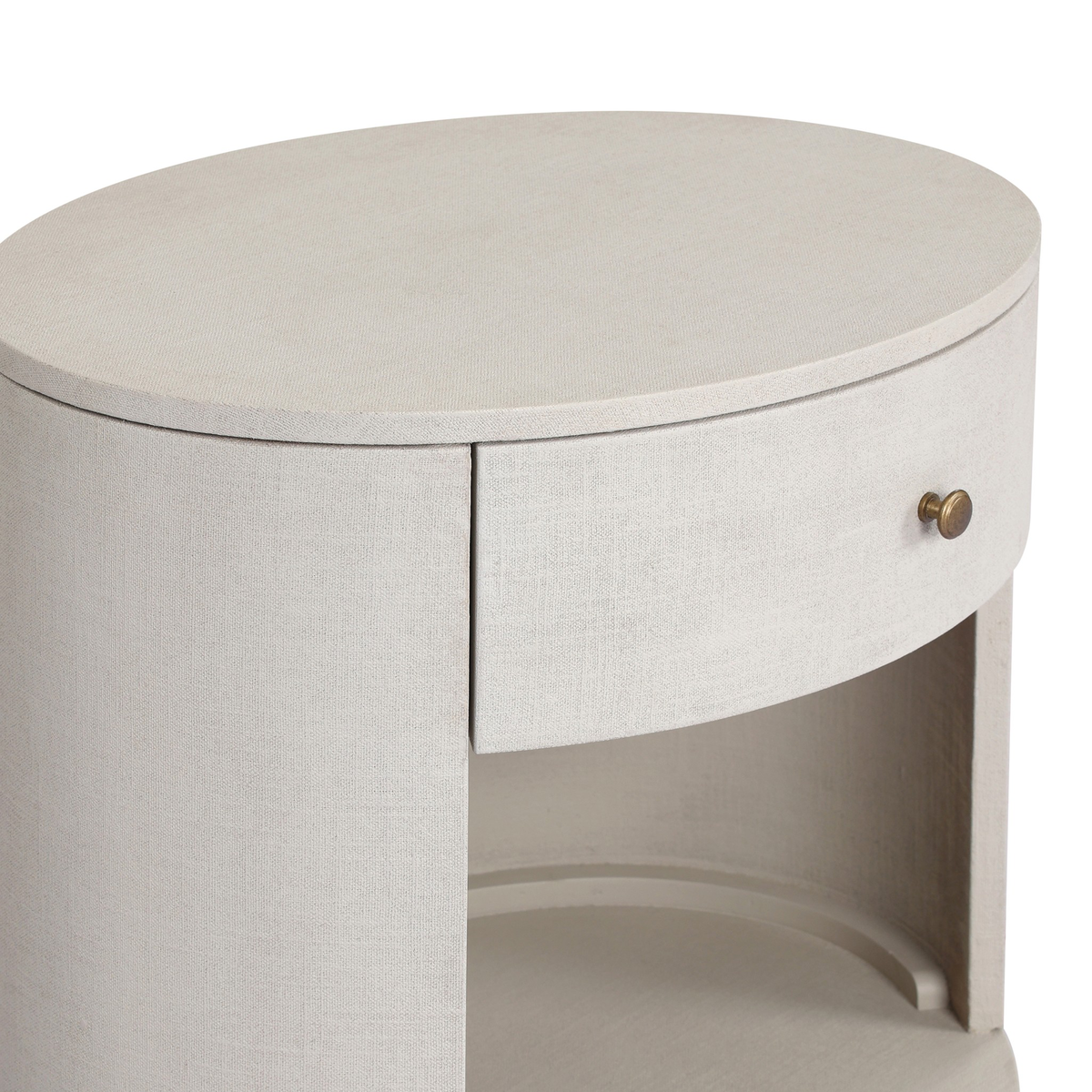 Amelia Oval One Drawer Nightstand by Four Hands
