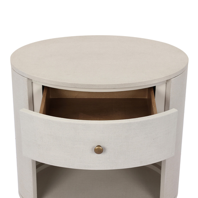 Amelia Oval One Drawer Nightstand by Four Hands