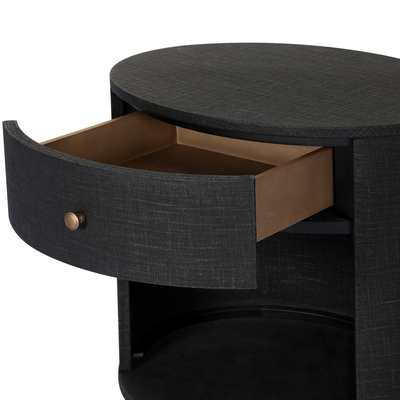 Amelia Oval One Drawer Nightstand by Four Hands